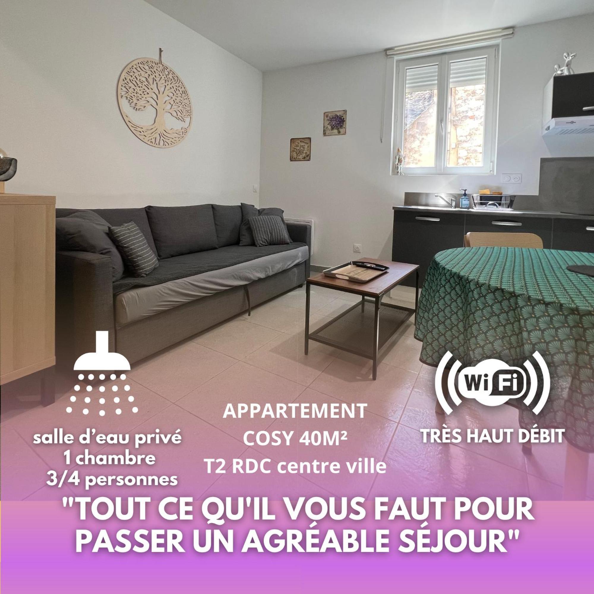 Fenix Appartement T2 40 M2 Cosy Rdc Plein Centre Ville Pierrelatte Exteriér fotografie